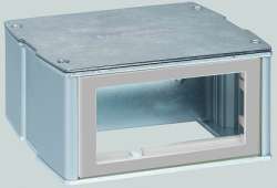 Simon Connect Алюминий Минибашня 2-сторонняя на 4 модуля К45, 70х133х128 арт. KT400-8