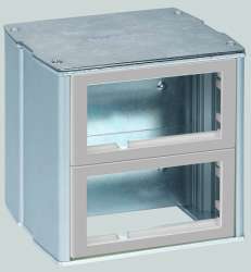 Simon Connect Алюминий Минибашня 2-сторонняя на 8 модулей К45, 130х133х128 арт. KT800-8