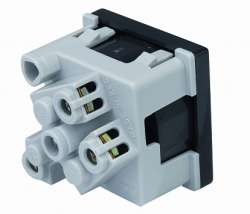 Simon Connect Алюминий Розетка 2к+з Schuko, 45х45мм арт. K01-8