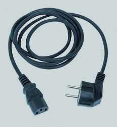 Simon Connect Графит Кабель электрический с вилкой 2к+з 2м арт. KTL8-14