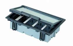 Simon Connect Графит Люк на 4 S модуля. Глубина 70 мм арт. SF470-14