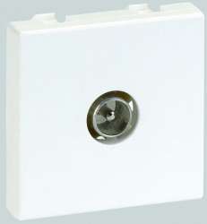 Simon Connect Графит Плата с TV разъёмом, папа , под винт, 45х45мм арт. K120A-14