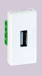 Simon Connect Графит Разъём USB тип А , 22,5х45мм, винты арт. K128B-14