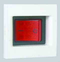 Simon Connect Графит Выключатель с подсветкой, биполярный, 16А, K45, 45х45мм арт. KL04-14