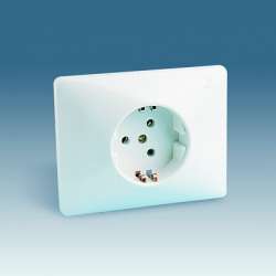 Simon Other Белая Розетка 3P+N+E, керамическая основа, 25А 380В, (под вилку 07068-31) скрытый монтаж, дюропласт арт. 48473-31