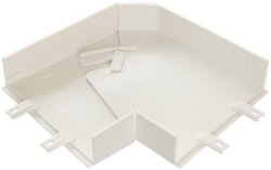 Угол плоский переменный для кабель-канала 75х20 белый (030303 - SPL - 075005S) арт. 075005S