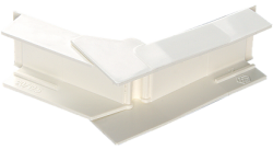 Угол внутренний/внешний переменный для мини-плинтусов 20x12,5 белый (030221 - SPL - 020003S) арт. 020003S