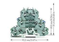 WAGO Трехуровневая клемма арт. 2002-3217