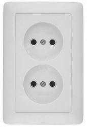 Wessen Прима Бел Розетка 2-я б/з 10А в сборе (оптовая упаковка) арт. RS10-407-B