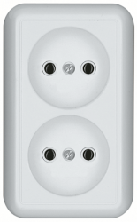Wessen Прима Беж Розетка 2-я б/з с 10А в сборе (оптовая упаковка) арт. RA10-403-S