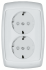 Wessen Рондо Белый Розетка 2-я с/з с защитными шторками10А в сборе арт. RS16-223-BI