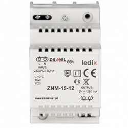 Zamel Блок питания LED 12V DC 15W на DIN-рейку арт. ZNM-15-12