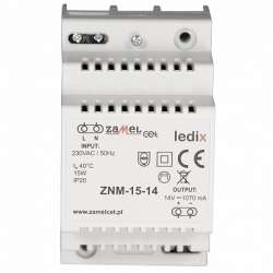 Zamel Блок питания LED 14V DC 15W на DIN-рейку арт. ZNM-15-14