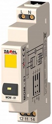 Zamel Кнопка с желтым индикатором 16А IP20 на DIN рейку арт. MOM-01-30 Zamel Кнопка с желтым индикатором 16А IP20 на DIN рейку арт. MOM-01-30