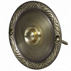 Zamel Кнопка звонка (медь) с круглой табличкой арт. PDM-231