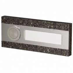 Zamel Кнопка звонка 1-я декоративная прямоугольная (темный) арт. PDK 250/1(темный)