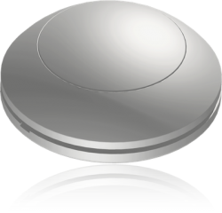 Zamel Ножной выключатель с функцией темнителя, прозрачный арт. DIN 254