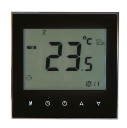 Zamel Программируемый регулятор температуры, сенсорный, черный арт. RTD-02 черный