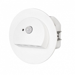 Zamel Светильник RUBI Белый/Тепл.бел. в монт.коробку, 230V AC с датчиком движения арт. 09-222-52
