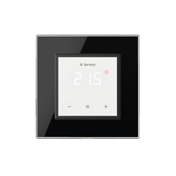 Терморегулятор Terneo S с рамкой LIVOLO с сенсорным управлением, внешний датчик температуры, черный