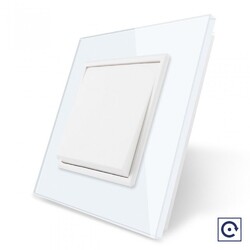 Одноклавишная механическая кнопка Livolo, 1 пост, Белый