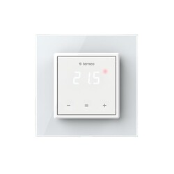 Терморегулятор Terneo S с рамкой LIVOLO с сенсорным управлением, внешний датчик температуры, белый