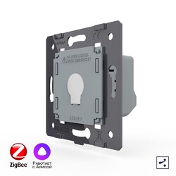 Одноклавишный проходной умный сенсорный выключатель Livolo ZigBee (механизм)
