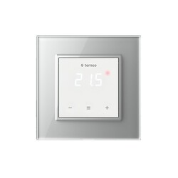 Терморегулятор Terneo S с рамкой LIVOLO с сенсорным управлением, внешний датчик температуры, серый