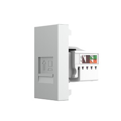 Розетка интернет RJ-45 кат. 6 Livolo, цвет серый (механизм)