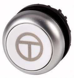 Головка кнопки, плоская, белая (M22-D-W-X11) арт.101673