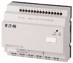 Программируемое реле 24VDC, цифровые, 12 DI (4 могут использоваться как как аналог.), 6DO, транз., часы реального времени (EASY721-DC-TCX10) арт.104590