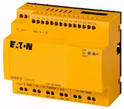 Реле безопасности easySafety , 24VDC , 14DI , 4DO -Транс, 1DO реле , EasyNet (ES4P-221-DMXX1) арт.111016