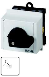 Ступенчатые выключатели, контакты: 4, 20 A, Передняя панель: 1-2, 45 °, с фиксацией, Монтаж в распределителе (T0-2-15136/IVS) арт.11279