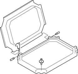 Дверь , с прозрачной передней крышкой для CI43 -СА (T-CI43-NA) арт.11957