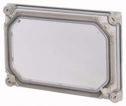 Дверь с прозрачной передней крышкой, ВхШхД = 250x375x66 мм , СА (D125-CI43/T-NA) арт.12115