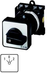 Клавишные выключатели, контакты: 4, 20 A, Передняя панель: START>2-0-1<START, 45 °, без фиксации/с фиксацией, Промежуточный монтаж (T0-2-99/Z) арт.12253