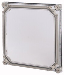 Дверь с прозрачной передней крышкой, ВхШхД = 375x375x66 мм , СА (D125-CI44/T-NA) арт.12335