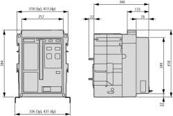Выключатель-разъединитель, 3П, 1600А, 50кА, стационарный (IN20B3-16F) арт.123427