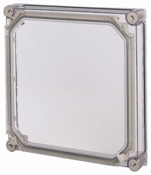 Дверь с прозрачной передней крышкой, ВхШхД = 375x375x91 мм , СА (D150-CI44/T-NA) арт.12357