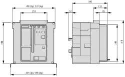 Воздушный автоматический выключатель, 3П, 3200А, 65кА, LI , стационарный (IZM32B3-A32F) арт.123905