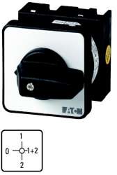 Ступенчатые выключатели, контакты: 4, 20 A, Передняя панель: 0-1-1+2-2, 90 °, с фиксацией, Центральный монтаж (T0-2-15114/EZ) арт.12758