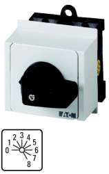 Ступенчатые выключатели, контакты: 8, 20 A, Передняя панель: 0-8, 30 °, с фиксацией, Монтаж в распределителе (T0-4-8246/IVS) арт.13968