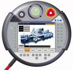 Панель , мобильный, 24VDC, 6,5 дюйма, TFT цветной , Ethernet, RS232 , аварийная кнопка , ключи (XVM-450-65TVB-1-11) арт.139998