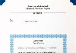 Сертификат, подтверждающий наличие лицензии, коммуникация, 40 пунктов;для всех устройств XV100 и XV(S)400 (LIC-OPT-1ST-LEVEL) арт.140391