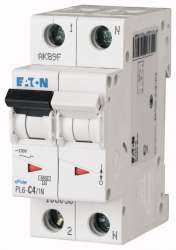 Автоматический выключатель 4А, кривая отключения B, 1+N полюс, откл. способность 6 кА (PL6-B4/1N) арт.164913