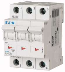 Автоматический выключатель 1А, кривая отключения B, 3 полюс, откл. способность 10 кА (PL7-B1/3) арт.165112