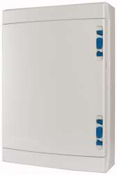 Навесной шкаф IP65, 3 ряда 54 модуля, УФ-стойкий поликарбонат, индустриальная серия, N/PE клеммы в комплекте, глухая дверь (IKA-3/54-SR-UV) арт.174220