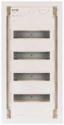 Компактный распределитель для монтажа в вырез на передней панели; 4-рядный; дверь из листовой стали суперплоская (KLV-48UPP-SF) арт.178805