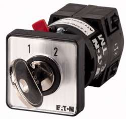 Переключатель, контакты: 2, 10 A, + Key actuation, Передняя панель: 1-2, 60 °, с фиксацией, Центральный монтаж (TM-1-8220/EZ/S-J) арт.203206