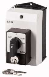 Переключатель, 4-полюсн., 20 A, Цилиндрическая замочная вставка SVA, Передняя панель AUTO-0-HAND<START, 45 °, без фиксации/с фиксацией, Монтаж на поверхность, P (T0-2-15907/I1/SVA(C,E,G-J)) арт.207096